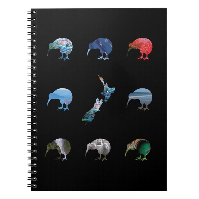 NEW ZEALAND KIWI PAUA NOTEBOOK (Front)