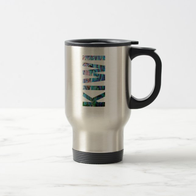 NEW ZEALAND KIWI PAUA TRAVEL MUG (Right)
