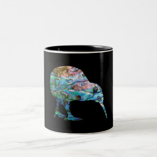 NEW ZEALAND KIWI PAUA Two-Tone COFFEE MUG