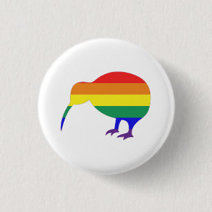 New Zealand Kiwi Pride Button