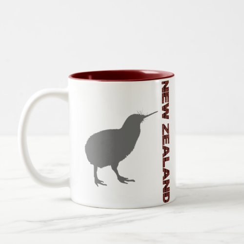 New Zealand Kiwi Red Ringer Coffee Mug Cup