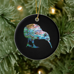 NEW ZEALAND KIWI SIMPLE PAUA CERAMIC ORNAMENT