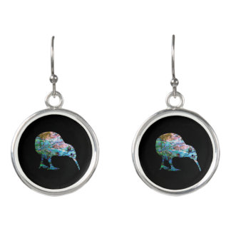 NEW ZEALAND KIWI SIMPLE PAUA EARRINGS
