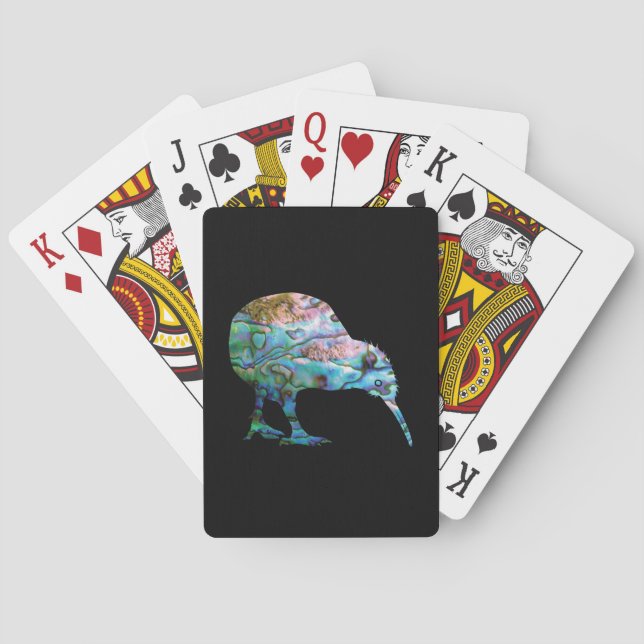 NEW ZEALAND KIWI SIMPLE PAUA POKER CARDS (Back)