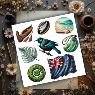 New Zealand Kiwiana Set 1 Sticker