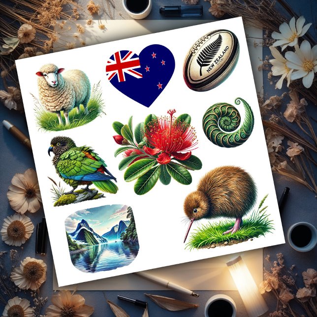 New Zealand Kiwiana Set 2 Sticker (Creator Uploaded)
