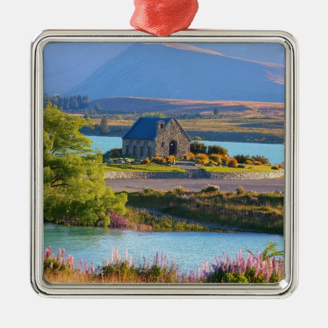 New Zealand - Lake Tekapo Metal Ornament (Front)
