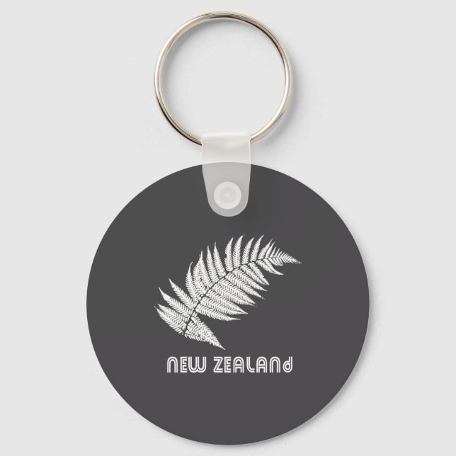 New Zealand Long Sleeve _1  Keychain (Front)