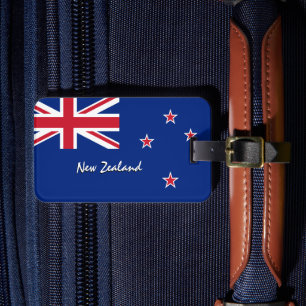 New Zealand Luggage Tags, patriotic Kiwi Flag Luggage Tag