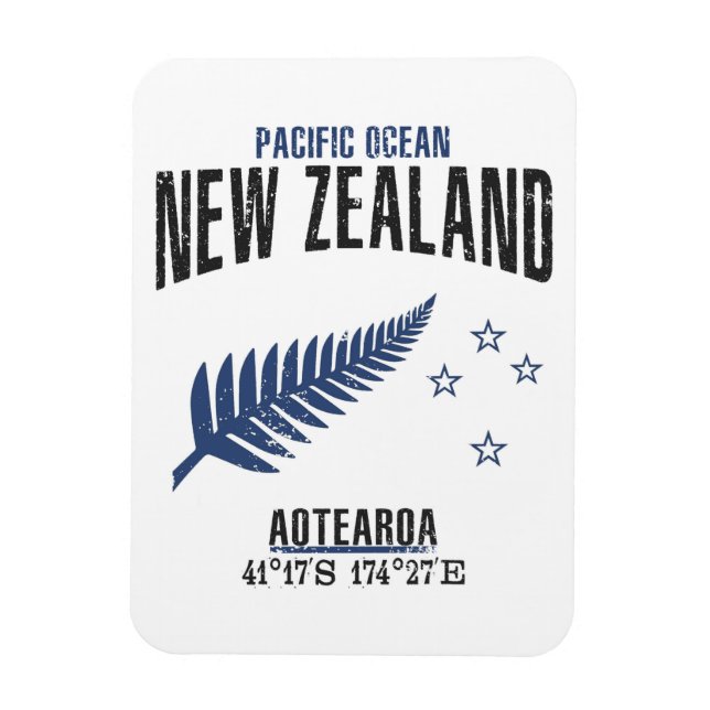New Zealand Magnet (Vertical)