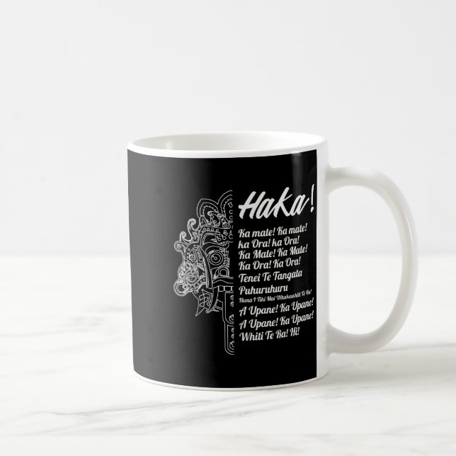 New Zealand Maori Haka - Ka Mate Rugby Tee  Coffee Mug (Right)