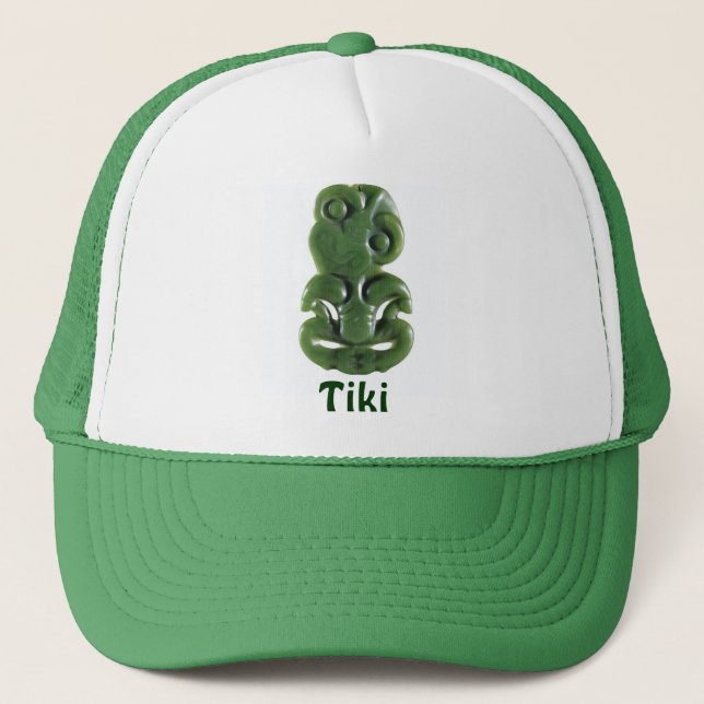New Zealand Maori Hei Tiki Design Trucker Hat (Front)
