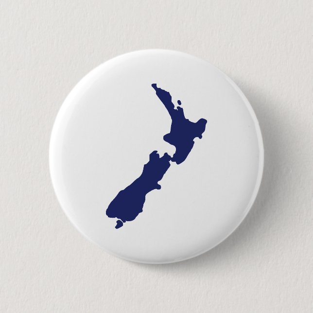 New Zealand Map Button (Front)