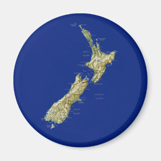 New Zealand Map Magnet
