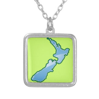 New Zealand MAP Silver Plated Necklace