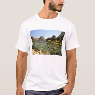 New Zealand, Mitre Peak, & Bowen River entering T-Shirt