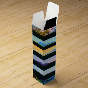 NEW ZEALAND MOUNTAIN SCENES PAUA WINE BOX