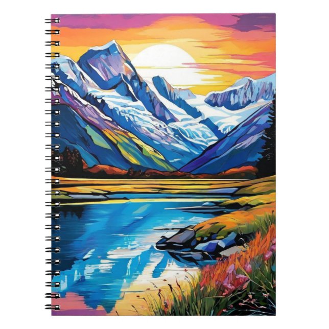New Zealand Mountains Notebook Journal (Front)
