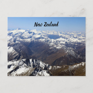 New Zealand Mountains Postcard