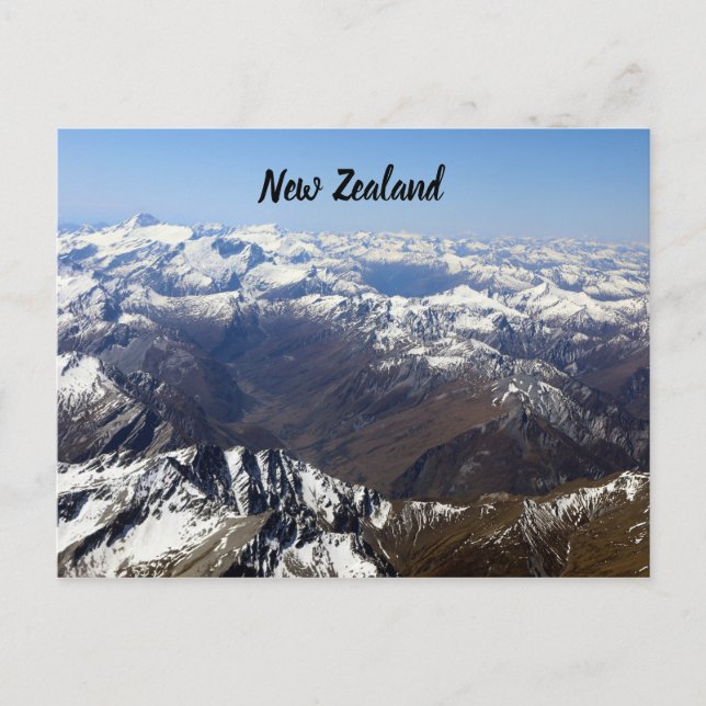 New Zealand Mountains Postcard (Front)