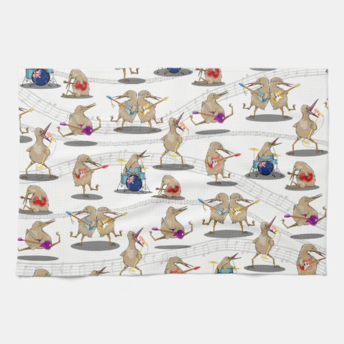 New Zealand Music Pattern Kitchen Towel