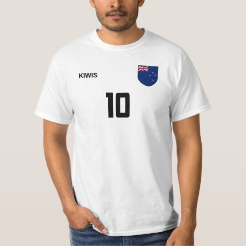 New Zealand National Football Team Soccer Retro T_Shirt