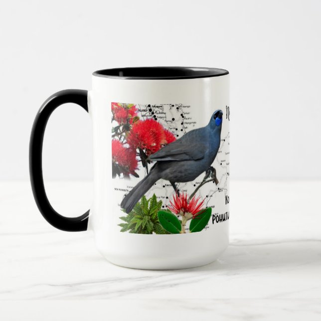 New Zealand Native Bird Coffee Mug (Left)