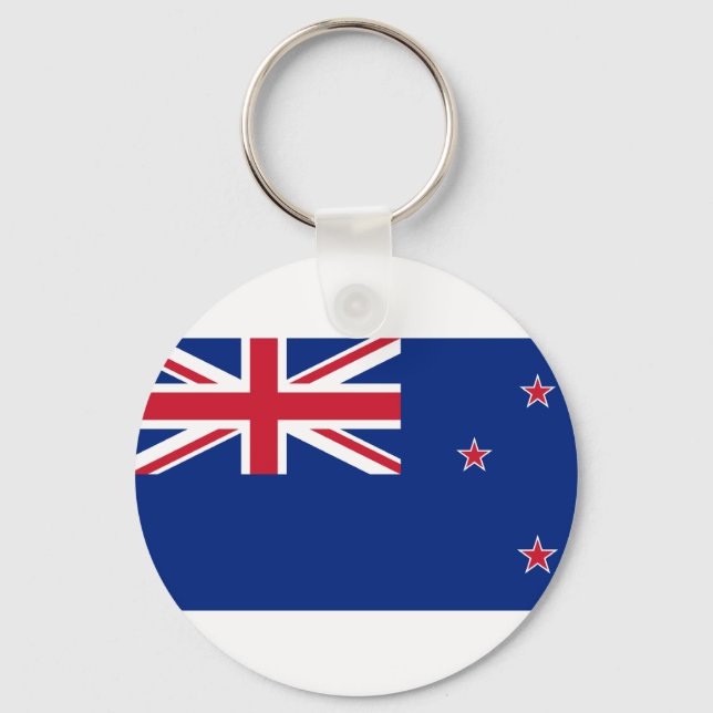 New Zealand, New Zealand flag Keychain (Front)