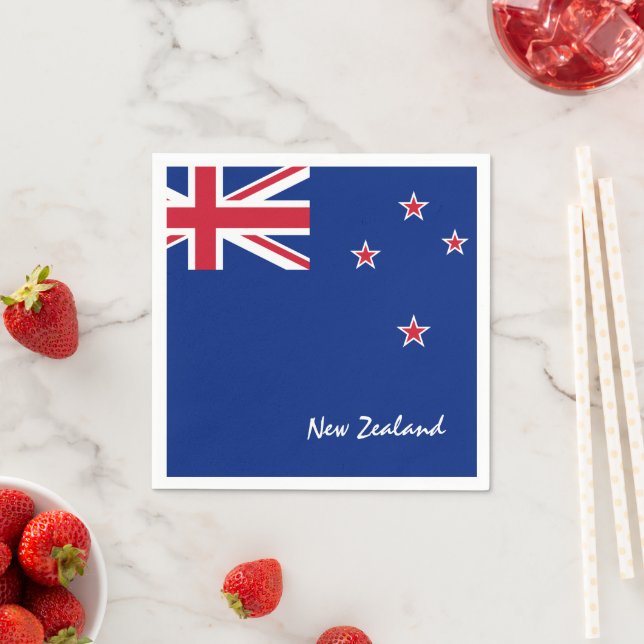 New Zealand & New Zealand Flag party fashion /Kiwi Napkins (Insitu)