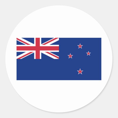 New Zealand NZ Classic Round Sticker