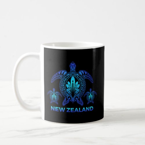 New Zealand Ocean Blue Sea Turtle Coffee Mug