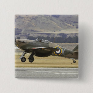 New Zealand, Otago, Wanaka, Warbirds Over 6 Pinback Button