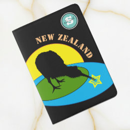 New Zealand Passport Cover, Monongram, Kiwi Holder