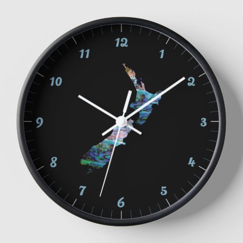 NEW ZEALAND PAUA CLOCK