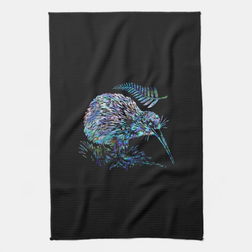 NEW ZEALAND PAUA KIWI KITCHEN TOWEL