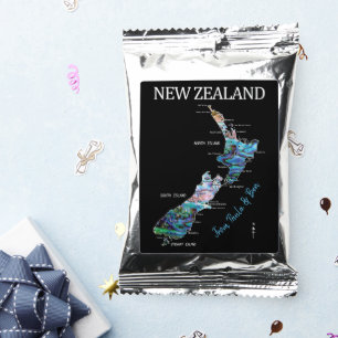 NEW ZEALAND PAUA MAP COFFEE DRINK MIX