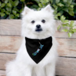 NEW ZEALAND PAUA PET BANDANA COLLAR<br><div class="desc">Classic New Zealand map in the vibrant colors of the Paua shell.</div>