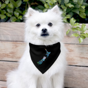 NEW ZEALAND PAUA PET BANDANA COLLAR