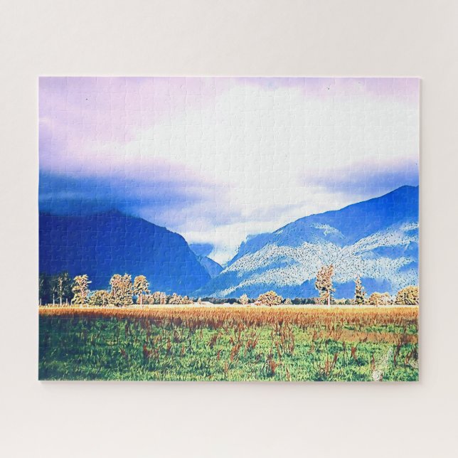 New Zealand photography Fox Glacier Jigsaw Puzzle (Horizontal)