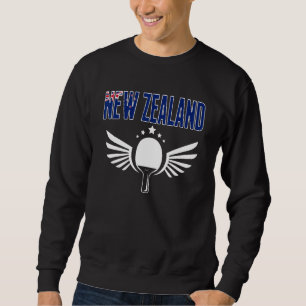 New Zealand Ping Pong Kiwi Table Tennis Supporte Sweatshirt