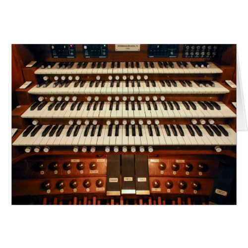 New Zealand pipe organ console