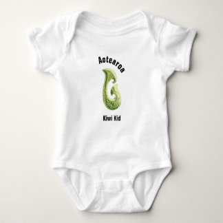 New Zealand Pride fish hook Baby Bodysuit