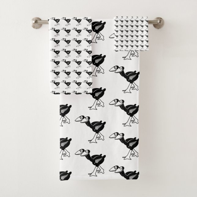 New Zealand Pukeko Bird Towel Set (Insitu)