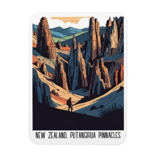 New Zealand Putangirua PinnaclesTravel Magnet
