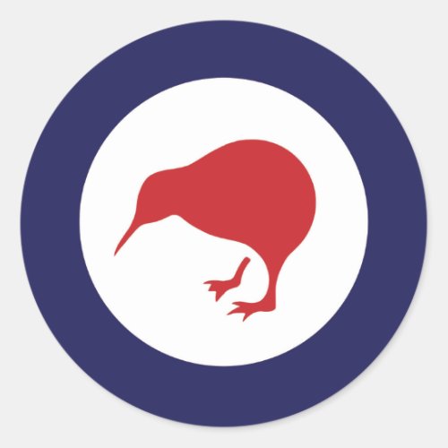 New Zealand RAF Kiwi Roundel Classic Round Sticker