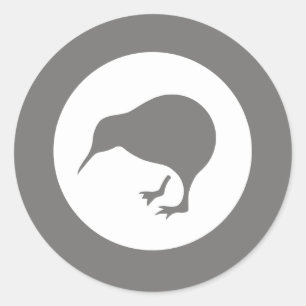 New Zealand RAF Kiwi Roundel Subdued Classic Round Sticker
