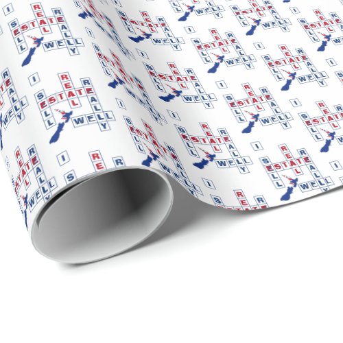 NEW ZEALAND Real Estate Realtor Wrapping Paper