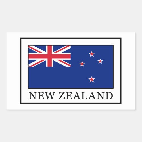 New Zealand Rectangular Sticker