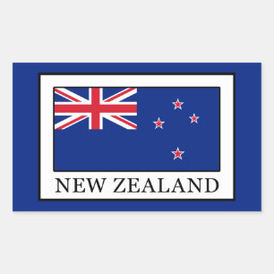 New Zealand Rectangular Sticker