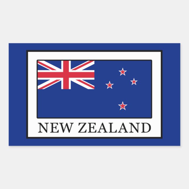 New Zealand Rectangular Sticker (Front)
